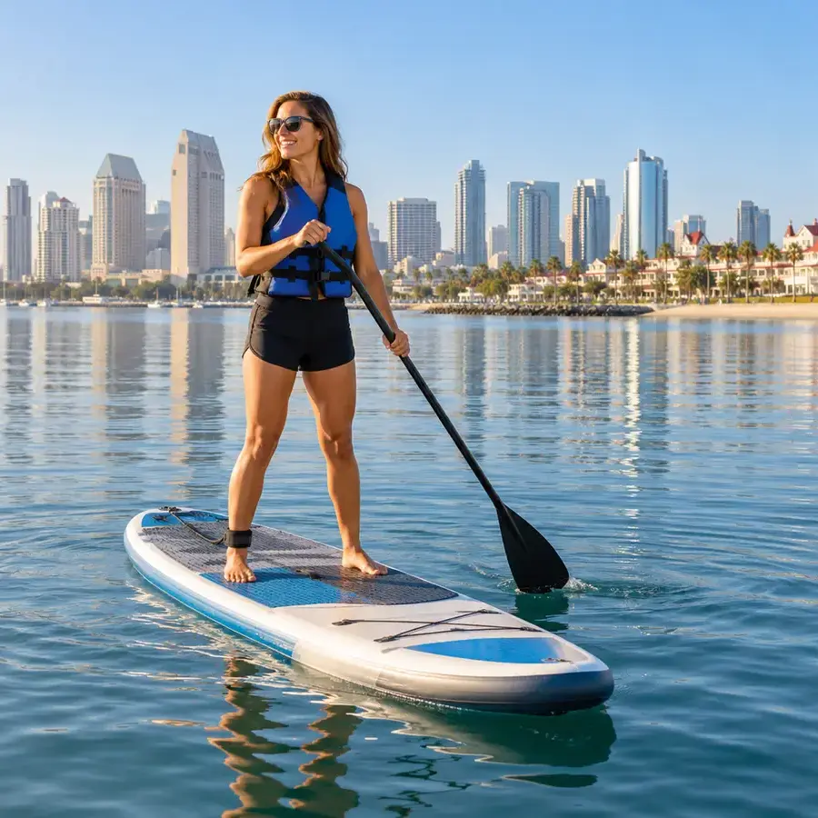 Paddle board rental on San Diego Bay